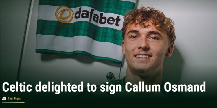 九游体育平台-官方：凯尔特人签下19岁富勒姆前锋卡勒姆-奥斯曼