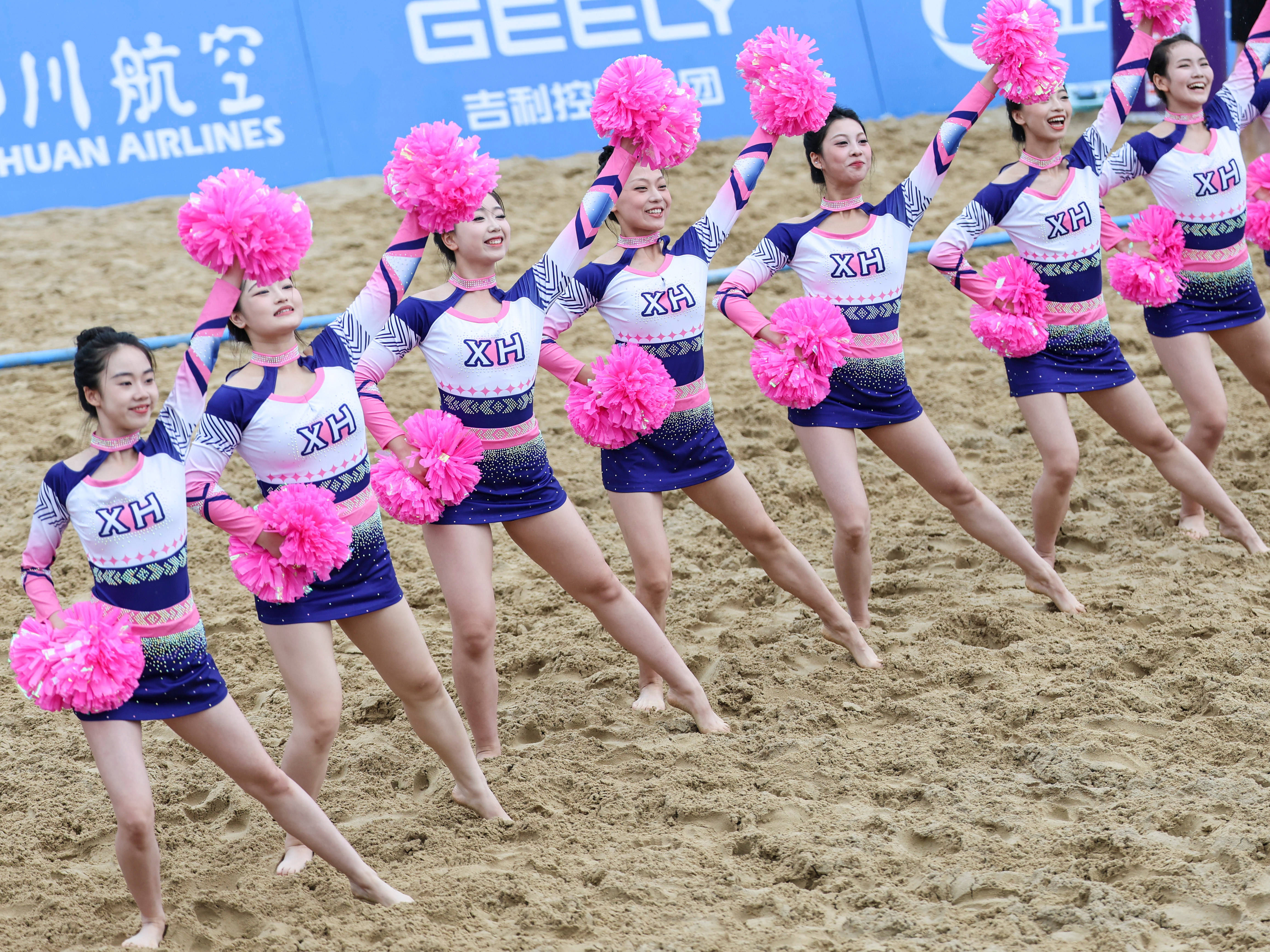 （成都世运会）沙滩手球——女子四分之一决赛：中国队不敌德国队