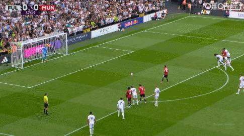 半场：曼联0-0富勒姆，巴锡送点B费失点库尼亚中柱