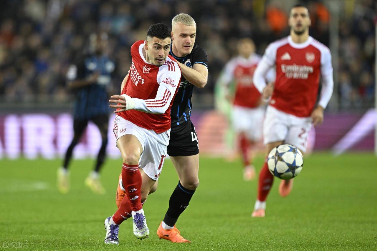 九游-布鲁日0-3阿森纳，赛后评分：阿森纳20号排第一